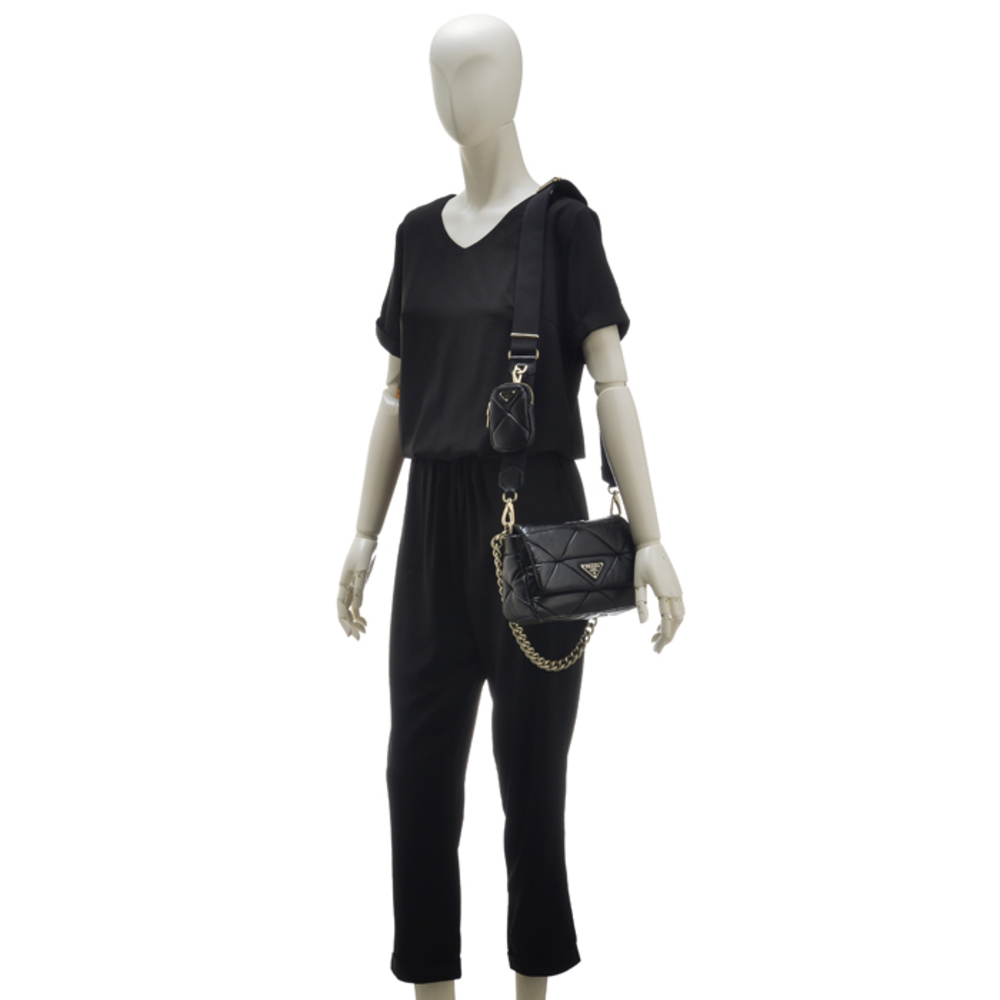 Prada System Patchwork Shoulder Bag Black Mini - image 8